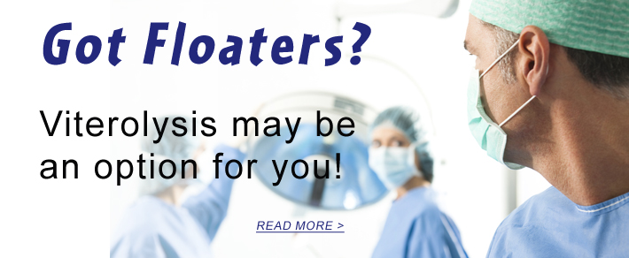 Vitreolysis for floaters